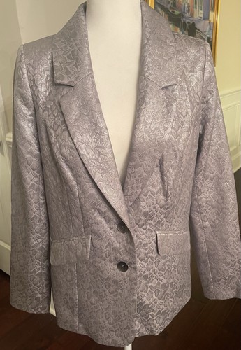 Kensie brocade metallic silver - brocade,
